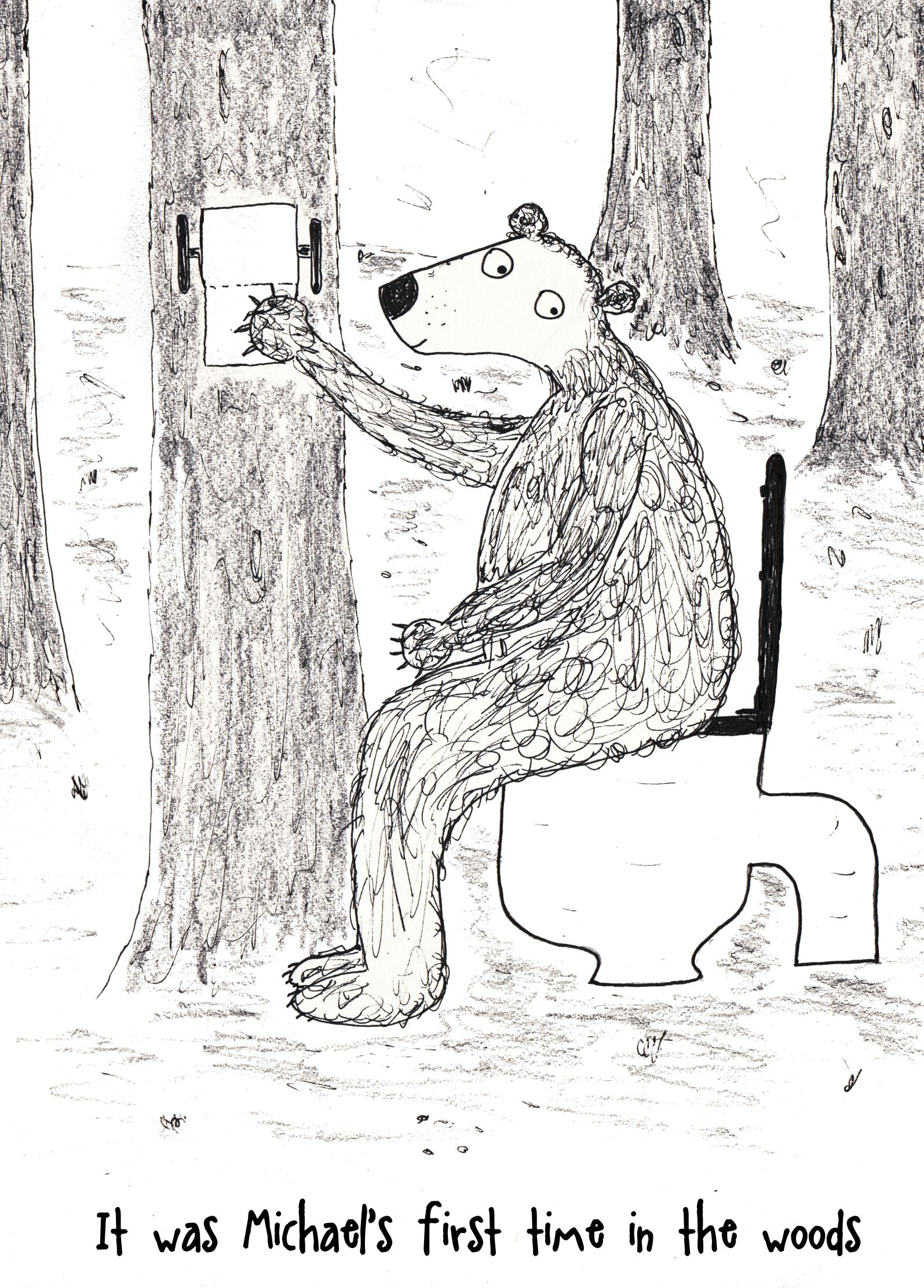 bear in the woods lge